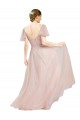 Flutter Sleeves V-Neck Tulle A-Line Formal Dress / Bridesmaid Dress Newcastle
