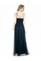 Sleeveless Blue V-Neck Tulle A-Line Bridesmaid Dress Newcastle