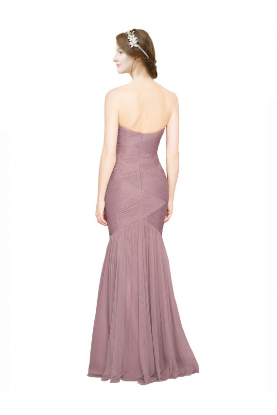 Sleeveless Sweetheart Tulle Mermaid Bridesmaid Dress Newcastle