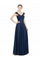 Sleeveless V-Neck Open Back Tulle A-Line Bridesmaid Dress Newcastle