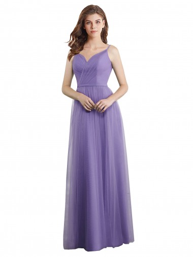 Sleeveless Sweetheart V-Back Tulle A-Line Formal Dress / Bridesmaid Dress Newcastle