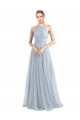 Sleeveless Halter Neck Criss Cross Back Tulle A-Line Bridesmaid Dress Newcastle