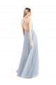 Sleeveless Halter Neck Criss Cross Back Tulle A-Line Bridesmaid Dress Newcastle