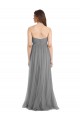 Sleeveless Slate Grey Sweetheart Tulle A-Line Bridesmaid Gown Newcastle