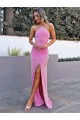 Sleeveless Halter Neck Velvet Sequin Sheath Prom Dress Newcastle