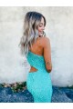 Sleeveless One Shoulder Velvet Sequin Mermaid Prom Dresses Newcastle