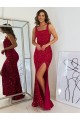 Sleeveless Square Neck Velvet Sequin Sheath Prom Dress Newcastle