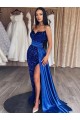Sleeveless Sweetheart Velvet Sequin Sheath Prom Dresses Newcastle