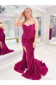 Sleeveless Sweetheart Velvet Sequin Sheath Evening Dress Newcastle