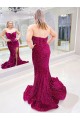 Sleeveless Sweetheart Velvet Sequin Sheath Evening Dress Newcastle