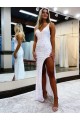 Sleeveless V-Neck Velvet Sequin Sheath Prom Dress / Evening Dress Newcastle