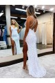 Sleeveless V-Neck Velvet Sequin Sheath Prom Dress / Evening Dress Newcastle
