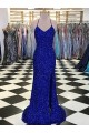Sleeveless V-Neck Velvet Sequin Sheath Prom Dress / Evening Gown Newcastle