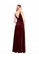 Sleeveless V-Neck V-Back Stretch Velvet A-Line Black Tie Prom Dress / Bridesmaid Dress Newcastle