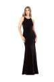 Sleeveless Spaghetti Straps Criss Cross Back Stretch Velvet Sheath Formal Evening Gown / Prom Dress / Bridesmaid Dress Newcastle