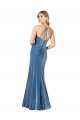 Sleeveless Spaghetti Straps Criss Cross Back Stretch Velvet Sheath Formal Evening Gown / Prom Dress / Bridesmaid Dress Newcastle
