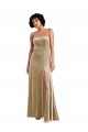 Sleeveless Square Neck Low Back Stretch Velvet A-Line Formal Evening Gown / Prom Dress / Bridesmaid Dress Newcastle