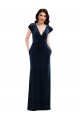 Flutter Sleeves V-Neck Stretch Velvet A-Line Formal Dress / Bridesmaid Dress Newcastle