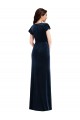 Flutter Sleeves V-Neck Stretch Velvet A-Line Formal Dress / Bridesmaid Dress Newcastle