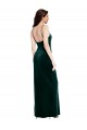 Sleeveless Spaghetti Straps Low Back Stretch Velvet Sheath Prom Dress / Bridesmaid Dress Newcastle