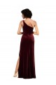 Sleeveless One Shoulder Stretch Velvet Column Formal Evening Gown / Prom Dress / Bridesmaid Dress Newcastle