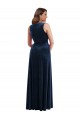 Sleeveless V-Neck Stretch Velvet Sheath Formal Plus Size Evening Gown / Prom Dress / Bridesmaid Dress Newcastle